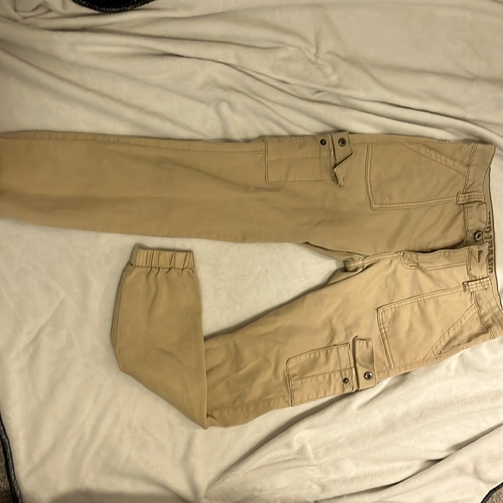 Tan Khaki Colored Pants, Size 9/29 - Used - Good Condition - (Shape Flattering)